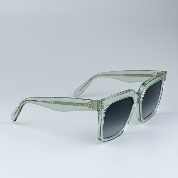 Celine CL4055IN 93B BRAND NEW Sunglasses Transparent Green Gradient Smoke Women - Picture 6 of 10